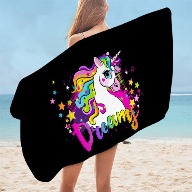 Unicorn Dreams Bath & Beach Towel