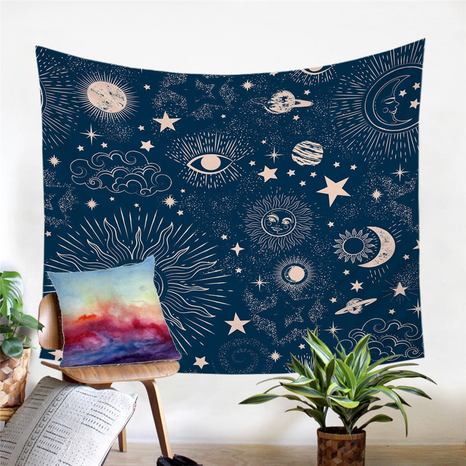 Sun & Moon Wall Tapestry