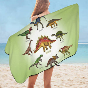 Dinosaur Bath & Beach Towel